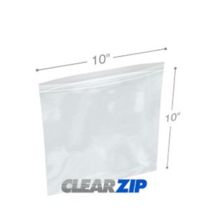 International CZ21010 Clearzip Lock Top Bags  10 X 10 2 Mil