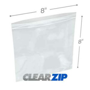 International CZ60808 Clearzip Lock Top Bags  8 X 8 6 Mil