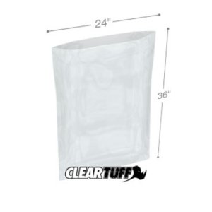 International PB42436 Flat Poly Bags  24 X 36 4 Mil