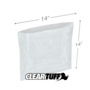 International PB41414 Flat Poly Bags  14 X 14 4 Mil