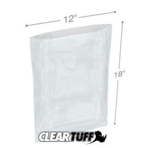 International PB01218 Flat Poly Bags  12 X 18 1 Mil