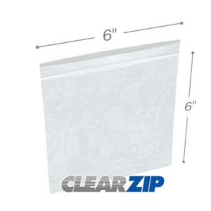 International CZPP20606 High Clarity Zipper Locking Polypropylene Bags