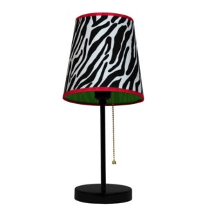 All LT3000-ZBA Limelights Zebra Fun Prints Funky Pattern Table Lamp