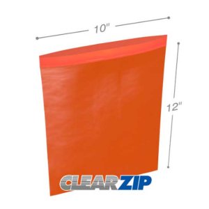 International CZCR21012 Red Zip Bags  10 X 12 2 Mil