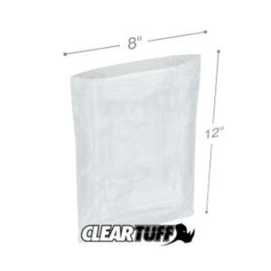 International PB30812 Flat Poly Bags  8 X 12 3 Mil