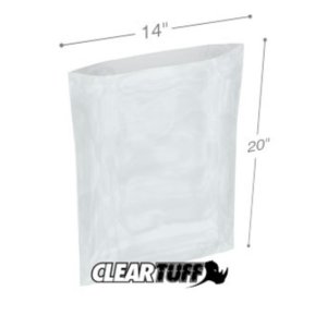 International PB41420 Flat Poly Bags  14 X 20 4 Mil