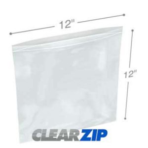 International CZ21212 Clearzip Lock Top Bags  12 X 12 2 Mil