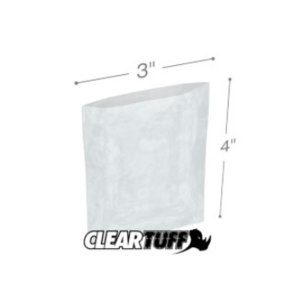 International PB40304 Flat Poly Bags  3 X 4 4 Mil