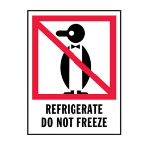 International IPM316 Do Not Freeze - International Safe Handling Label