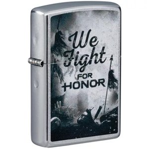 Fox 86-49243 Zippo We Fight For Honor - Street Chrome