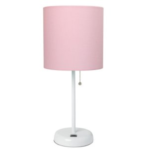 All LT2044-POW Limelights White Stick Lamp With Usb Charging Port And 