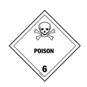 International HML415 D.o.t. Poisonous Material Label For Hazardous Mat