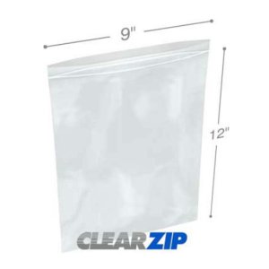 International CZ40912 Clearzip Lock Top Bags  9 X 12 4 Mil