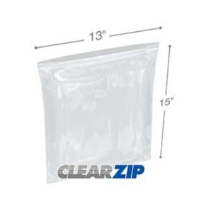 International CZ41315 Clearzip Lock Top Bags  13 X 15 4 Mil