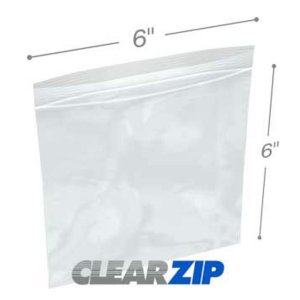 International CZ40606 Clearzip Lock Bags  6 X 6 4 Mil