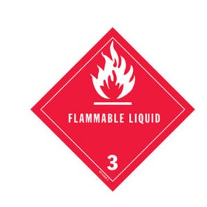 International HML406 D.o.t. Flammable Liquid Label For Hazardous Mater