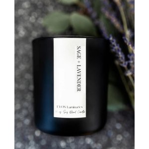 Lyon L-WSL-1 Sage + Lavender Luxury Soy Blend Candle