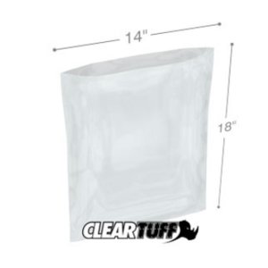 International PB41418 Flat Poly Bags  14 X 18 4 Mil