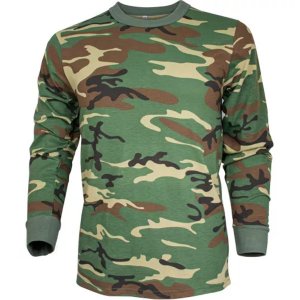 Fox 64-344 S Men's Long Sleeve T-shirt - Woodland Camo - Small