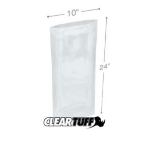 International PB41024 Flat Poly Bags  10 X 24 4 Mil