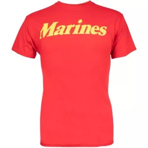 Fox 64-625 XXL Marines T-shirt Red Yellow Imprint - 2xl