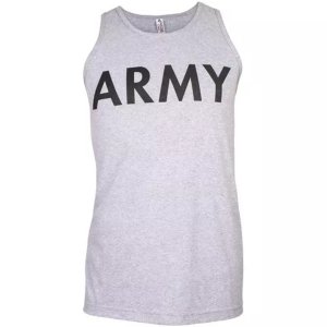 Fox 64-68 S Mens Tank Top Grey - Army Small