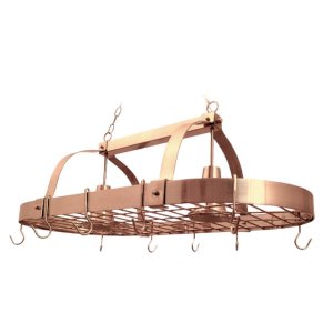 All PR1000-CPR Elegant Designs 2 Light Kitchen Pot Rack With Downlight