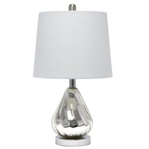 All LHT-5005-GY Lalia Home Kissy Pear Table Lamp With Gray Fabric Shad