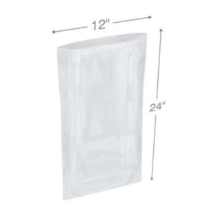 International PB11224 Flat Poly Bags  12 X 24 1.25 Mil