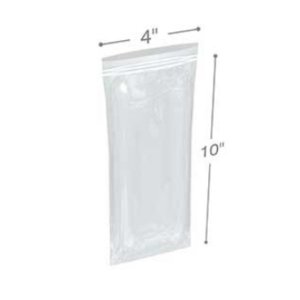 International CZ20410 Clearzip Lock Top Bags  4 X 10 2 Mil