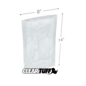 International PB20814 Flat Poly Bags  8 X 14 2 Mil