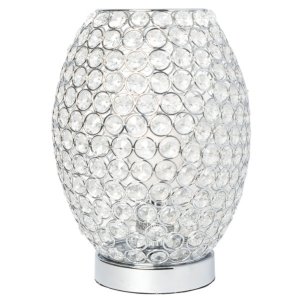 All LT1064-CHR Elegant Designs Elipse Crystal Decorative Curved Accent