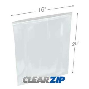 International CZ41620 Clearzip Lock Top Bags  16 X 20 4 Mil