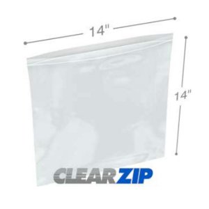 International CZ61414 Clearzip Lock Top Bags  14 X 14 6 Mil