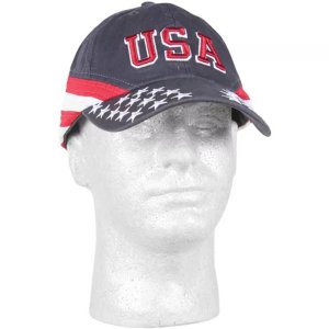 Fox 78-401 Embroidered Ball Cap Usa Stars  Stripes Flag