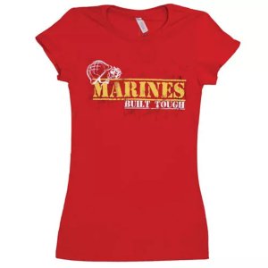 Fox 64-0946 M Women's Cotton Tee Marine Built Tough Red - Medium