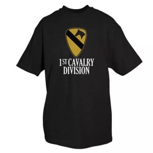 Fox 63-962 L 1st Cavalry Division T-shirt Black - Large