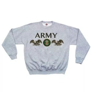 Fox 64-6551 M Army Seal Crewneck Sweatshirt Grey - Medium