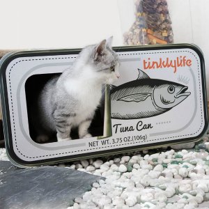 Tinklylife 6972367471974 Canned Tuna Cat House And Scratcher