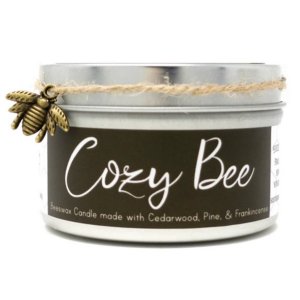 Sister 87-633696824669 Beeswax Candle - Cozy Bee (with Cedarwood, Pine