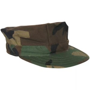 Fox 74-143 XL Marine Cap Without Emblem - Woodland Camo Xl