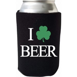 Capital I_Love_Beer_Shamrock_Green Funny St. Patrick's Day Coolies - I