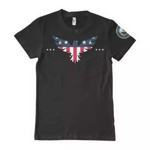 Fox 63-4051 M Usa Eagle Navy Men's T-shirt Black - Medium