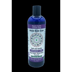 Earth ECO017a Organic Castile Liquid Soap, Lavender 6 Pack (16 Oz)