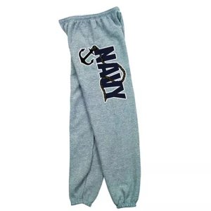 Fox 64-777 S Navy Anchor Mens Sweatpant Grey - Small