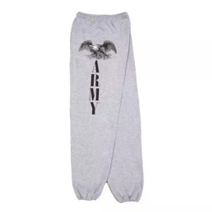 Fox 64-751 S Army Eagle Mens Sweatpant Grey - Small