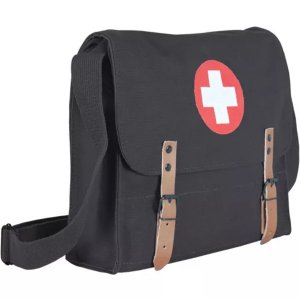 Fox 42-78 BL German Style Medic Bag - Black