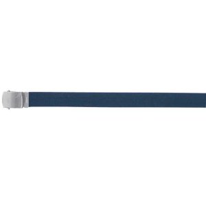 Fox 44-34 NAVY 44 Cotton Web Belt, 12 Pack Silver Buckle - Navy