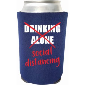 Capital Social_Dist_Black Social Distancing Funny Can Cooler - Not Dri