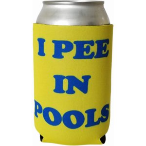 Capital PIP_Yellow_Neopr Funny Can Cooler - I Pee In Pools Can Cooler 